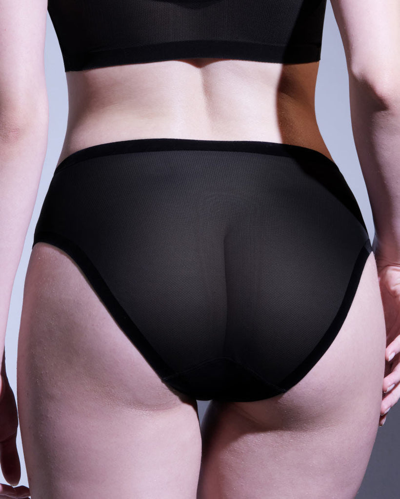EBY Seamless Cheeky Underwear Women's Size 3X Black High Waisted