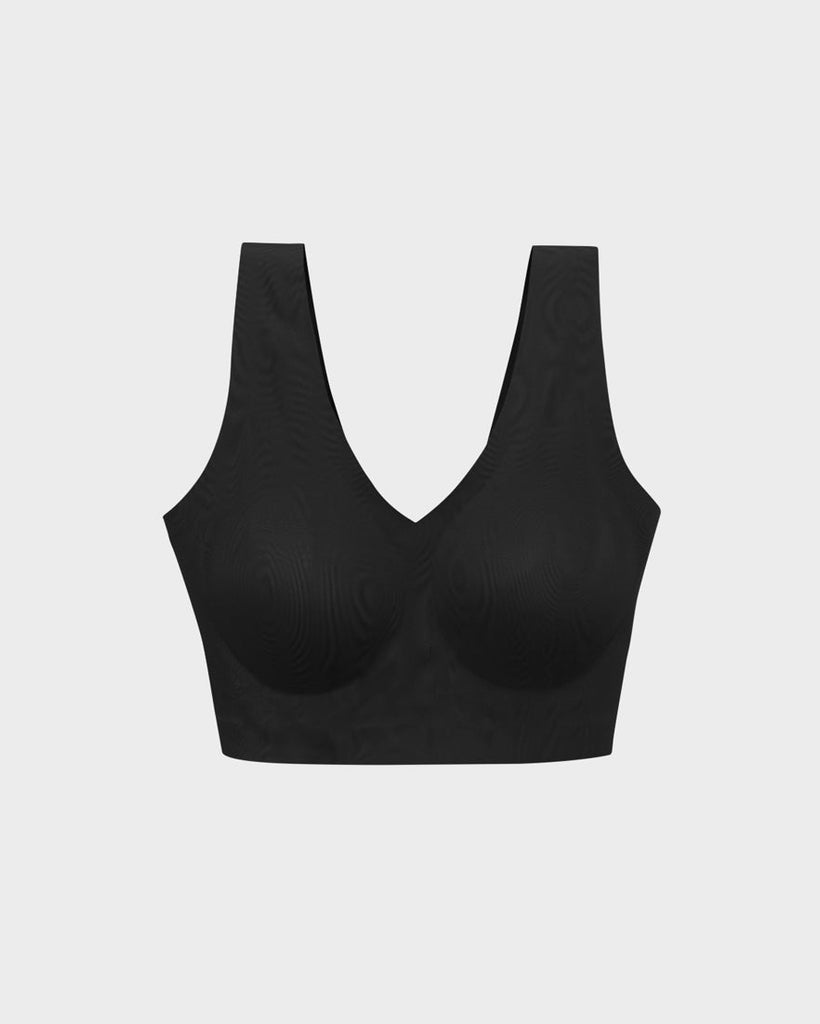 Buy online Black Solid Non Wired Bralette from lingerie for Women