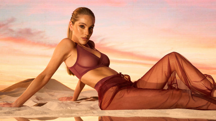 Grape Wine Sheer Bra Set