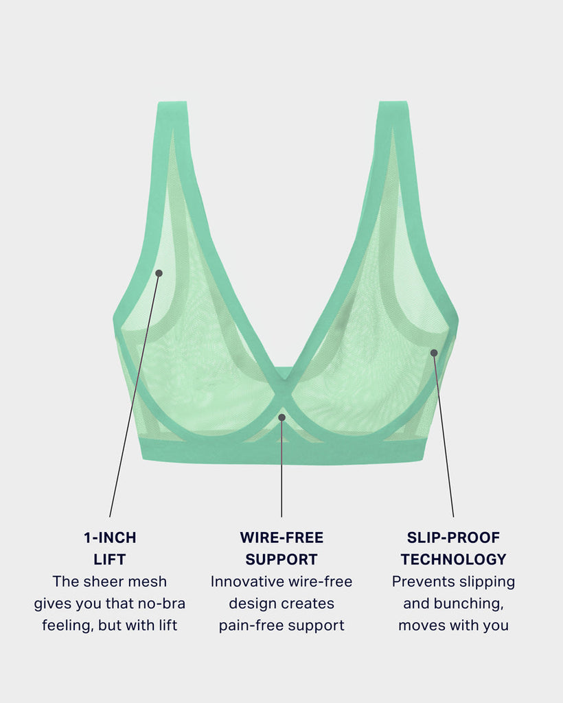 Mint Sheer Bralette Bundle - Comfortable and Sustainable Lingerie