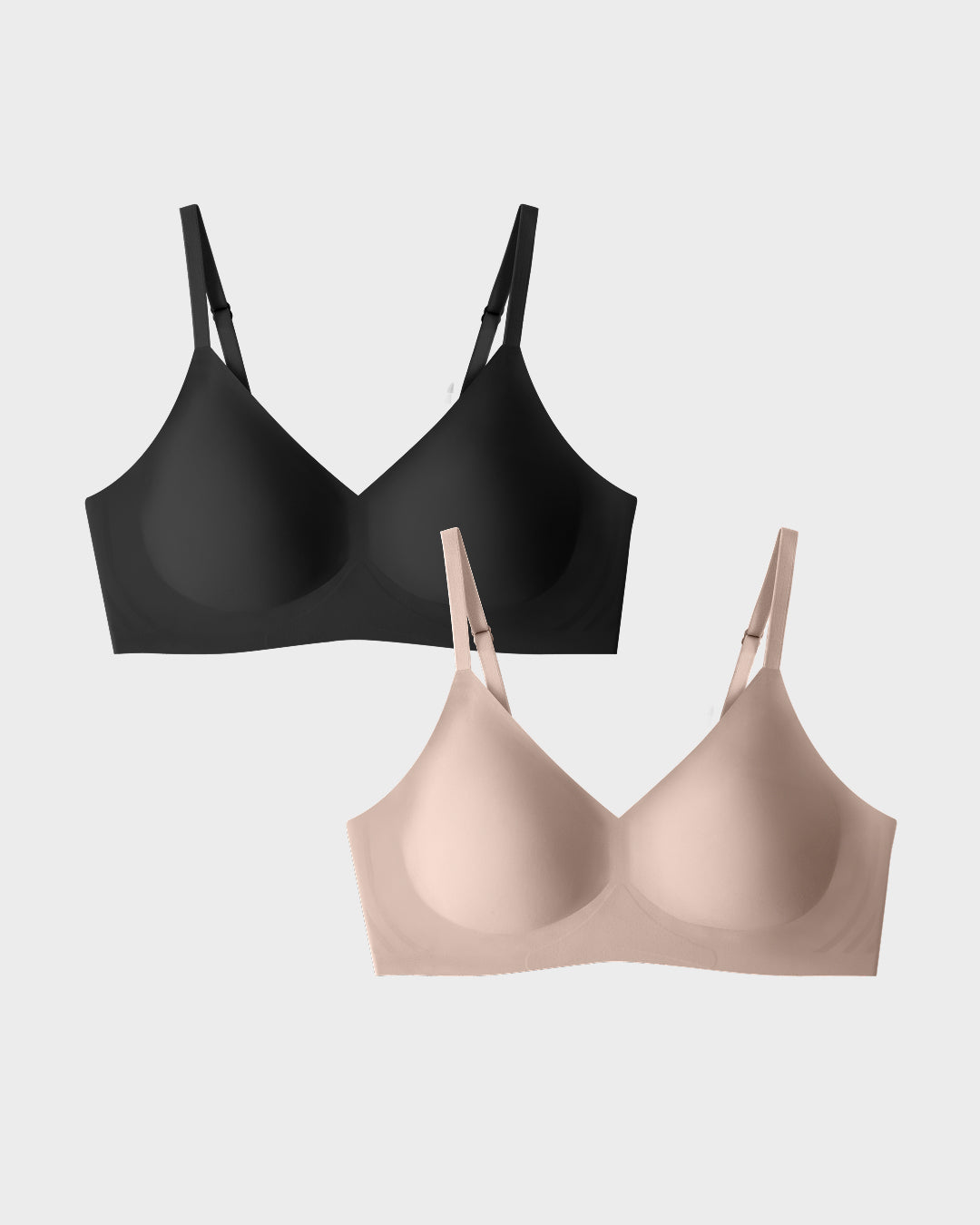 Black and Nude Relief Bra Bundle