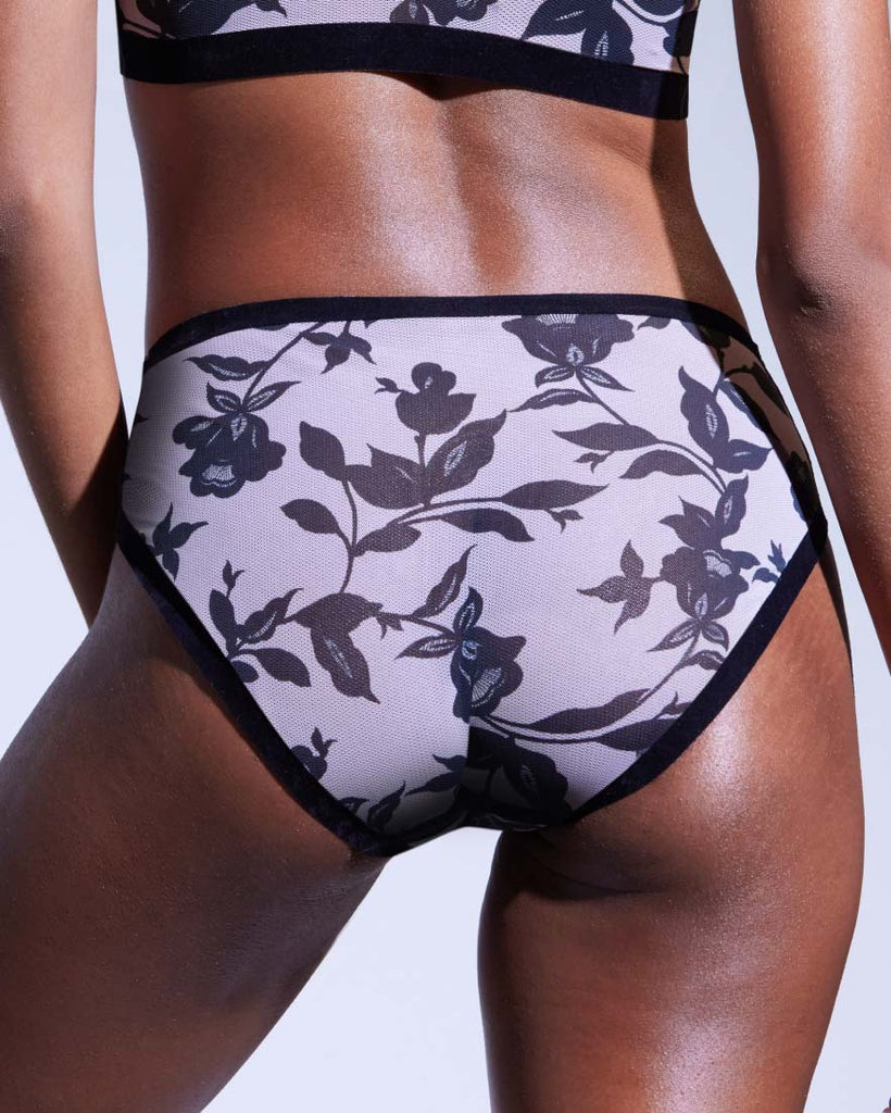 Onyx Mesh Brief Panties For Women // Seamless Underwear // EBY™