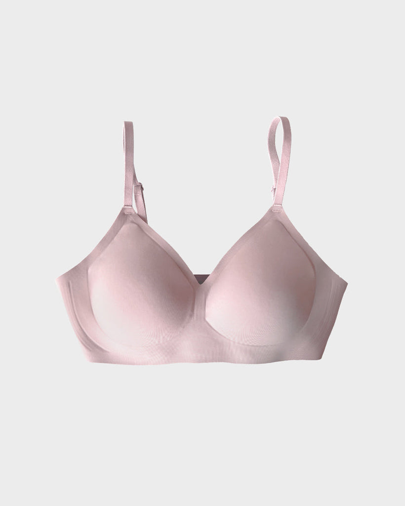 Breezies Wild Rose Seamless Wirefree Support Bra Mochaccino