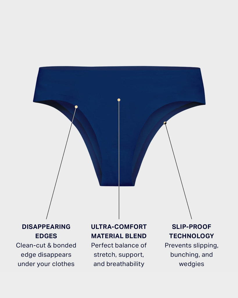 Women's Seamless Cheeky Underwear - Colsie™ Periwinkle Blue 1x