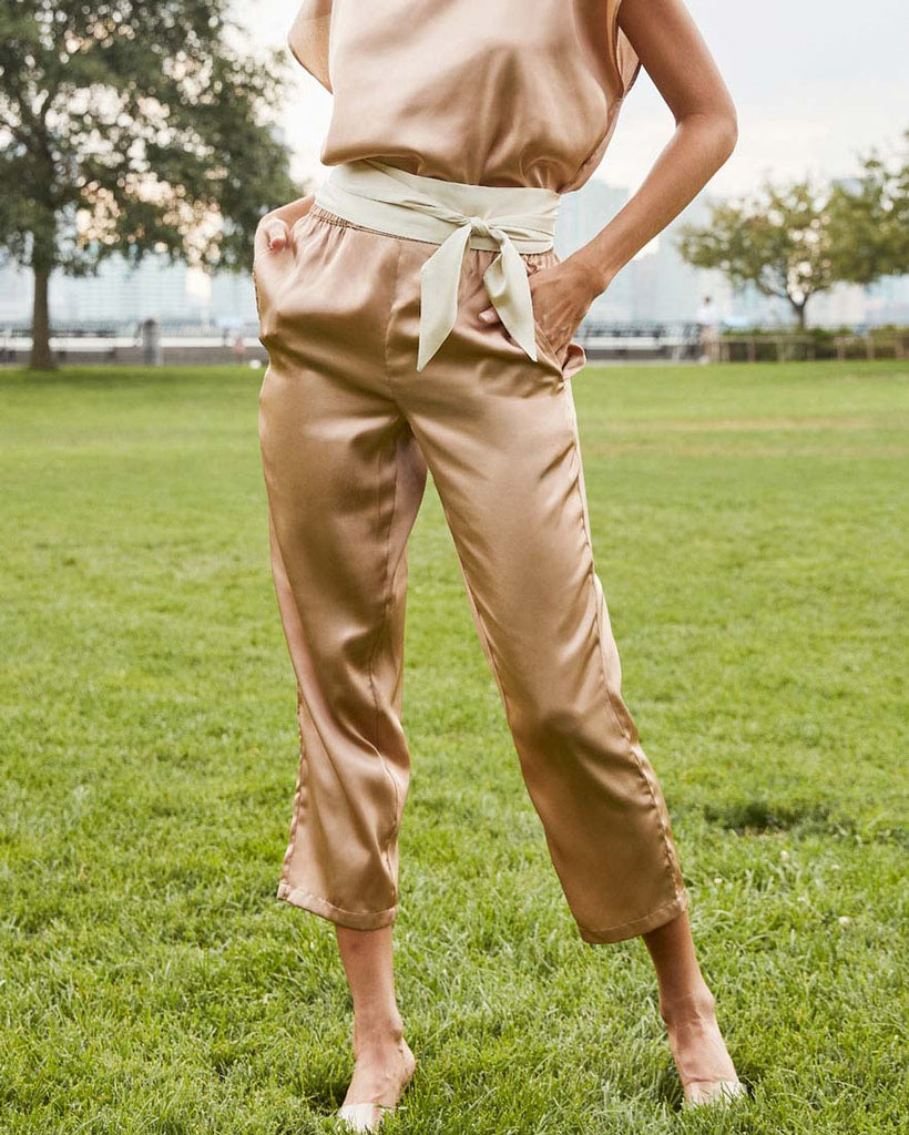 Castle Wall Washable Silk Pants EBY