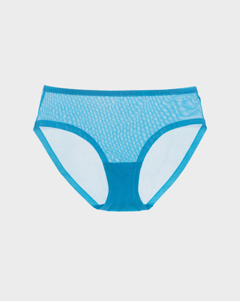 Caribbean Sea Mesh Brief Panties For Women // Seamless
