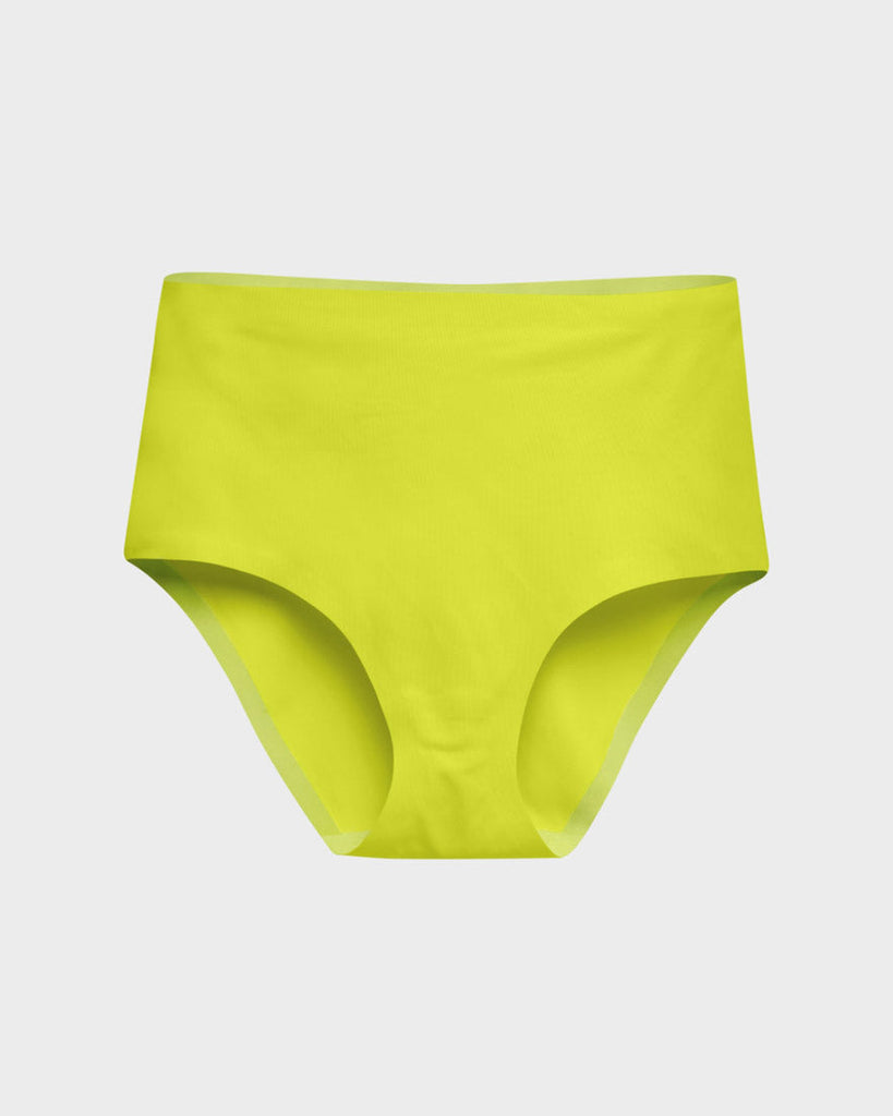 Lime Punch Highwaisted Seamless Underwear for Women