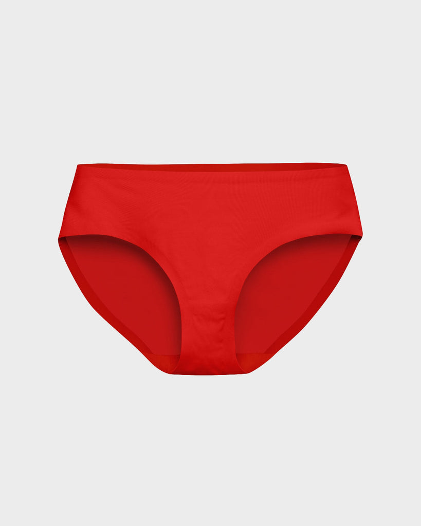 Poppy Red Cheeky Panties // Seamless Luxury Panties // EBY™