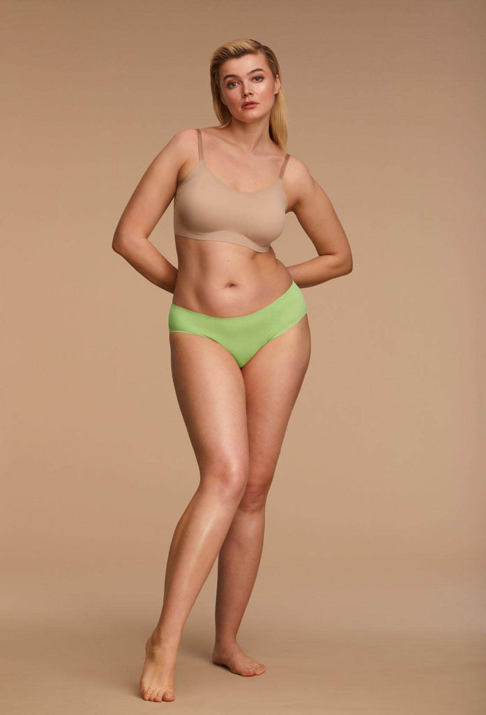 Seamless Sharp Green Cheeky Underwear for Women