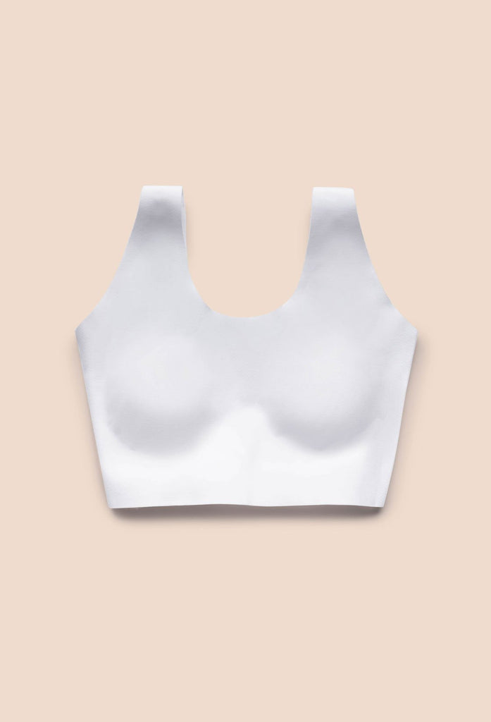 Cotton bra isolated on white background. Concept, feminine brassiere.  Classic comfortable with cup A for female young teenagers. Protect and hold  beautiful breasts. Breast cancer awareness 31216397 Stock Photo at Vecteezy