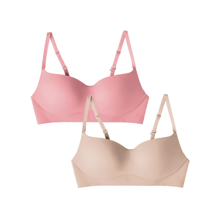 Flamingo and Nude All Day Balconette Bundle