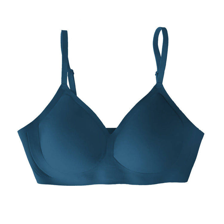 Oner Active Effortless Seamless Ruched Strappy Bralette Bra (Marine Teal),  Women's Fashion, Activewear on Carousell