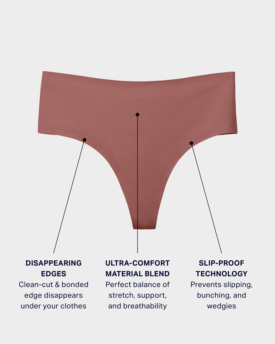 Dusty Rose Highwaisted Thong