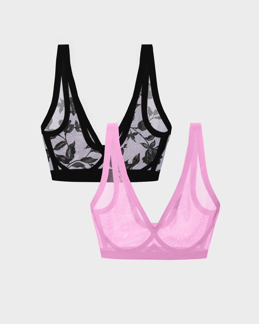 Seamless Sheer Underwear & Bralette Sets – EBY