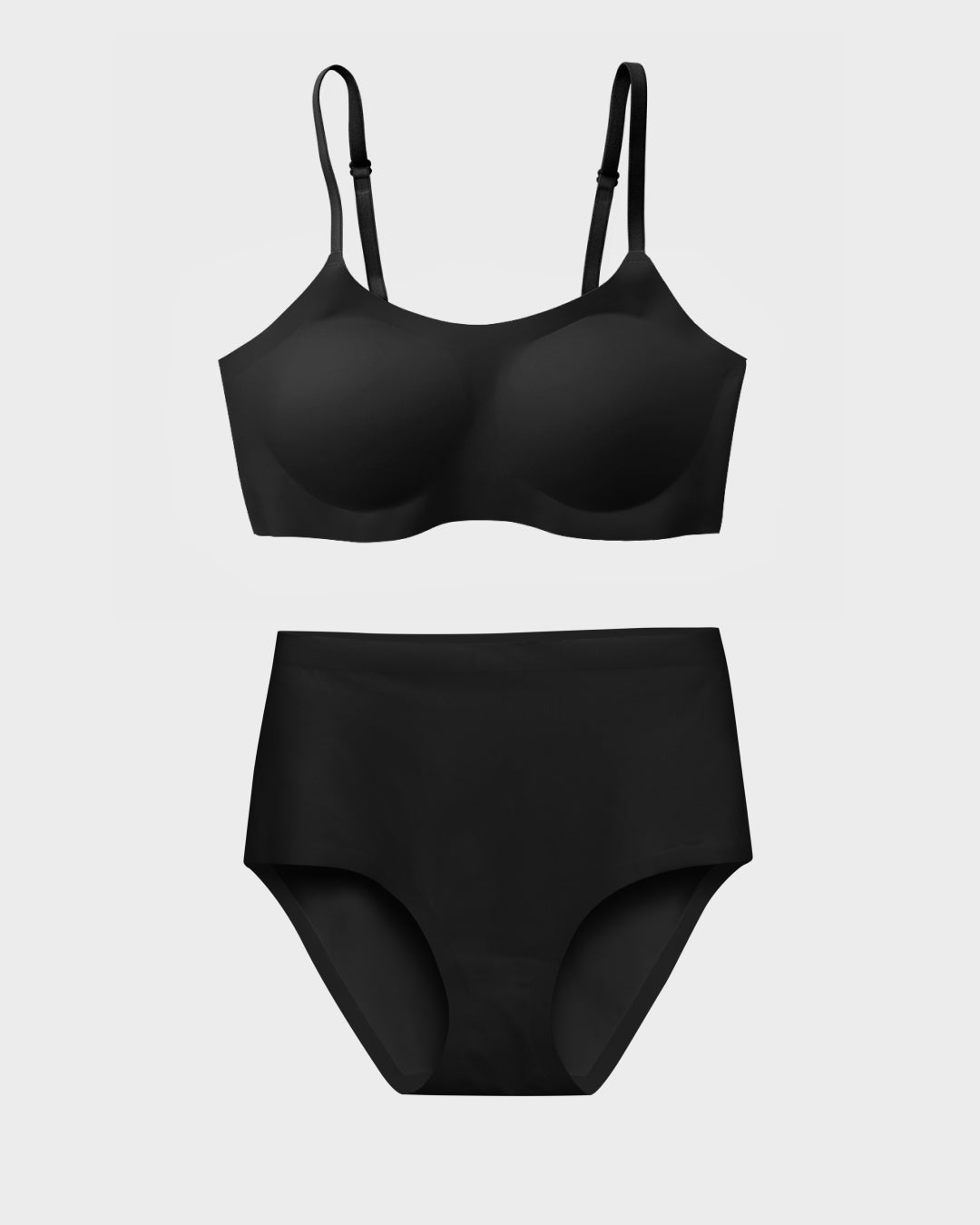 Black Support Bra Set