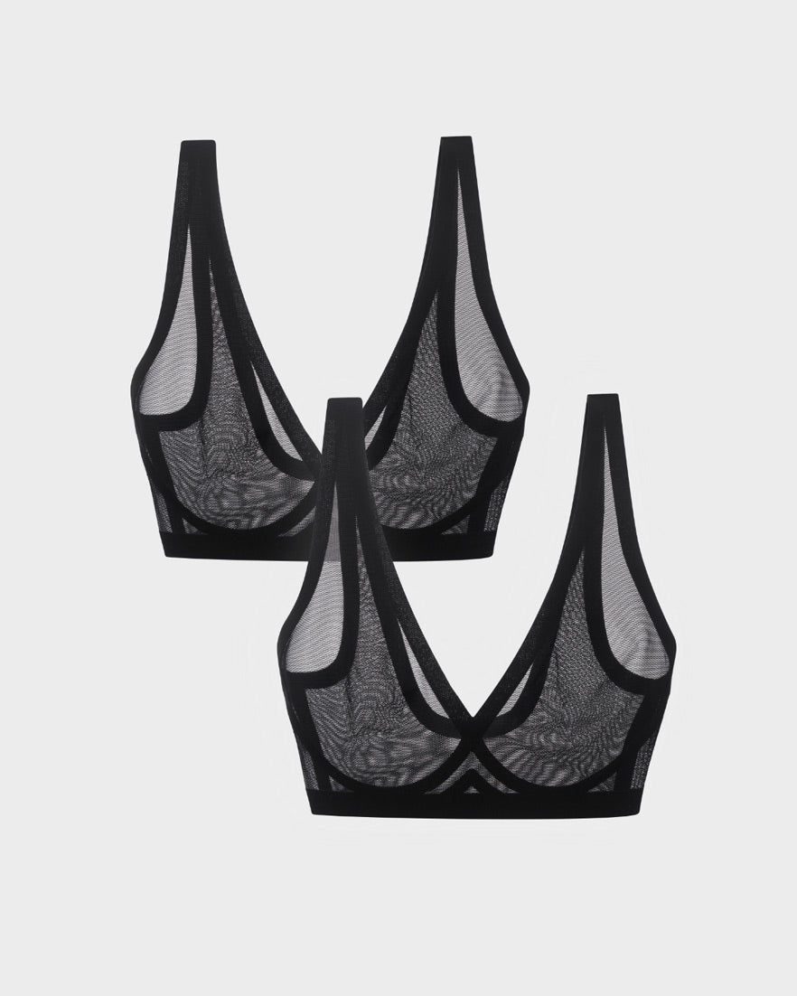 Black Sheer Bralette Bundle