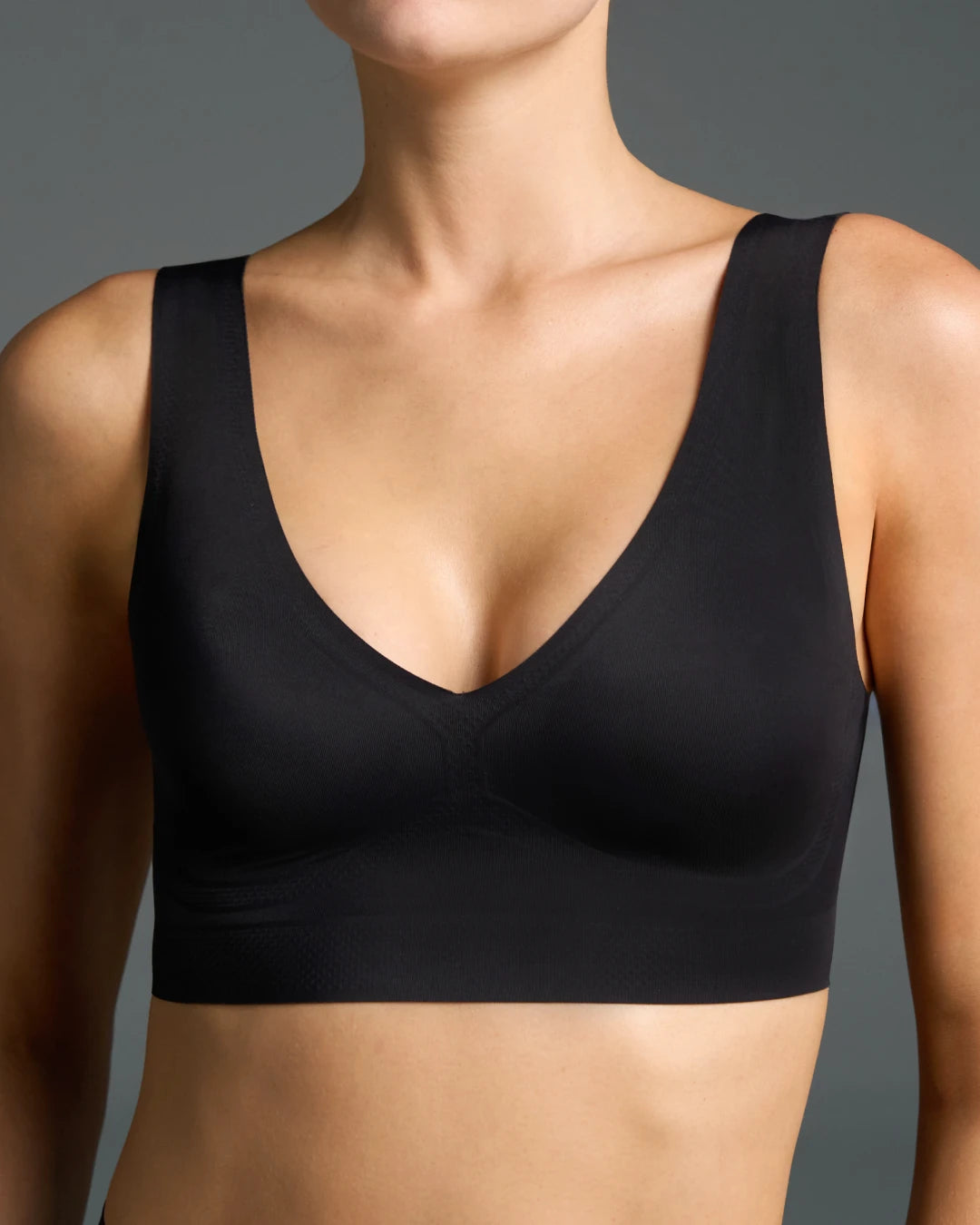 Black Sheer Bralette and Black Wireless Bra Duo