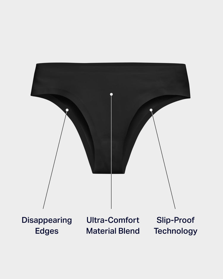 Black Cheeky Panties // #1 Seamless Underwear Brand // EBY™