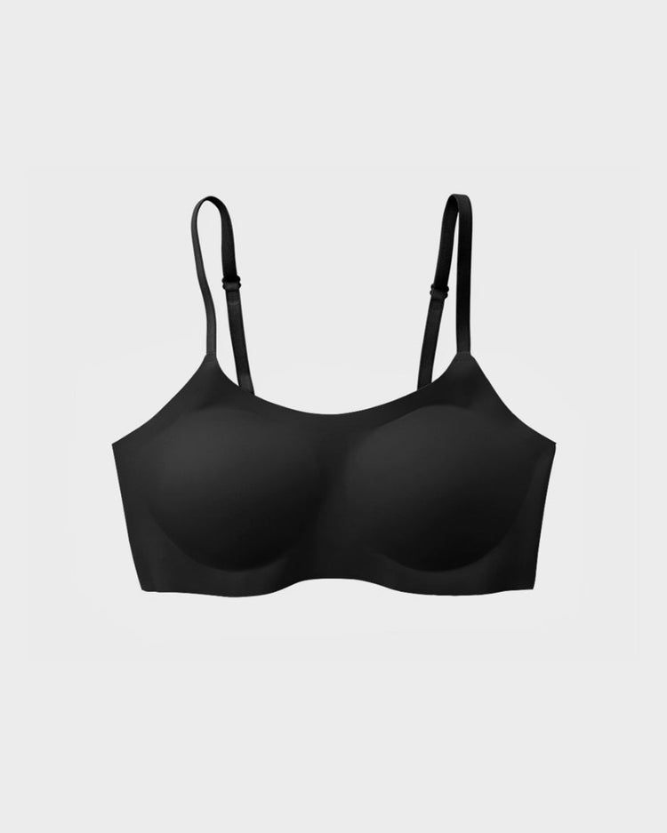 EBY Women's Seamless Bralette Adjustable Strap, Only Bra, Black, Size SDD  at  Women's Clothing store