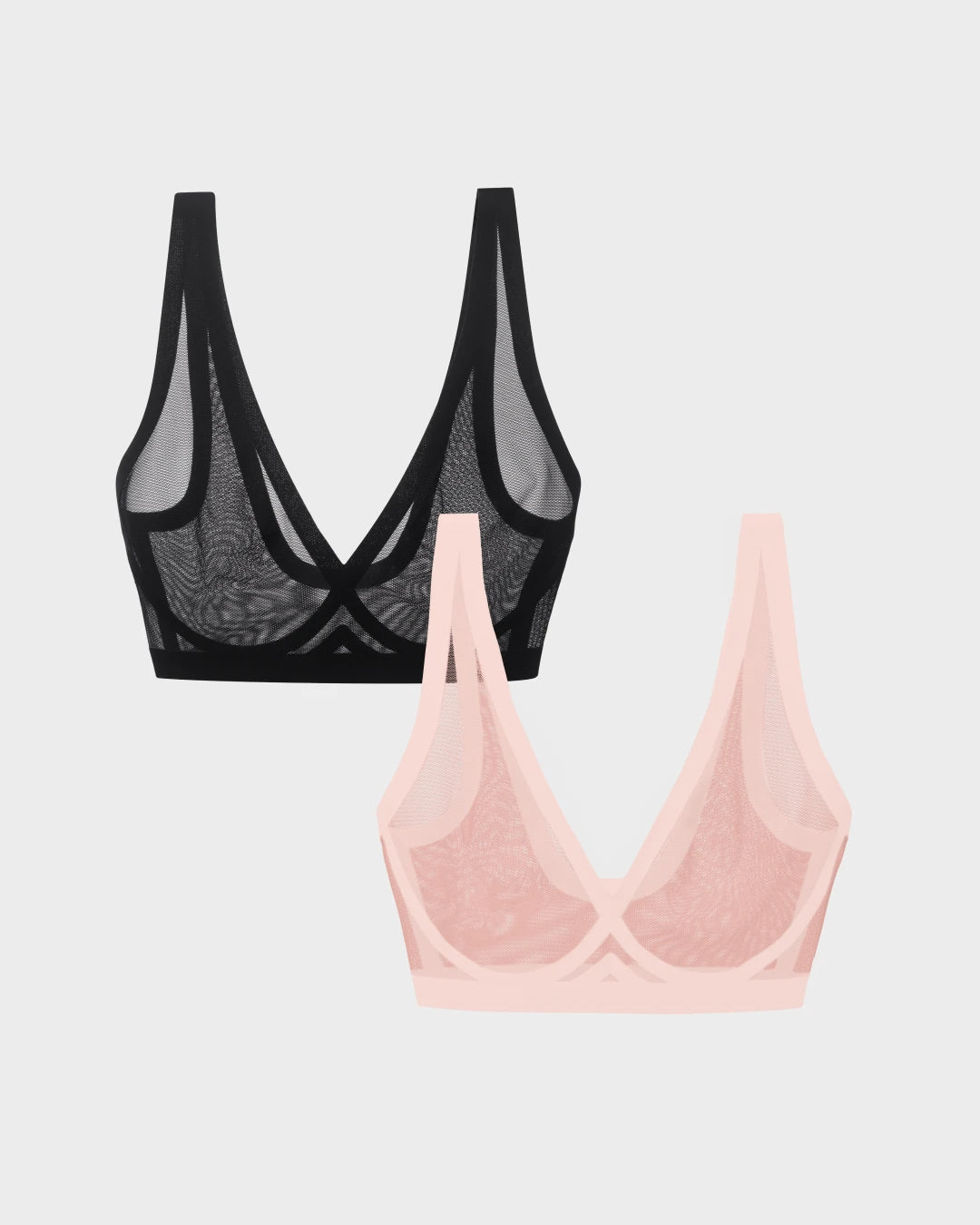 Murex Shell and Black Sheer Bralette Bundle