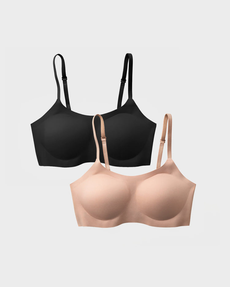 Bralette Bundle Black and Nude - Comfortable and Stylish Lingerie