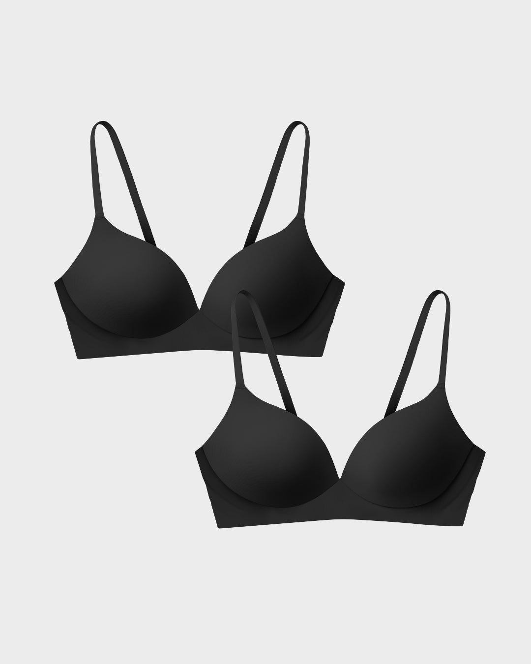 Black Pain Free T-Shirt Bra Bundle