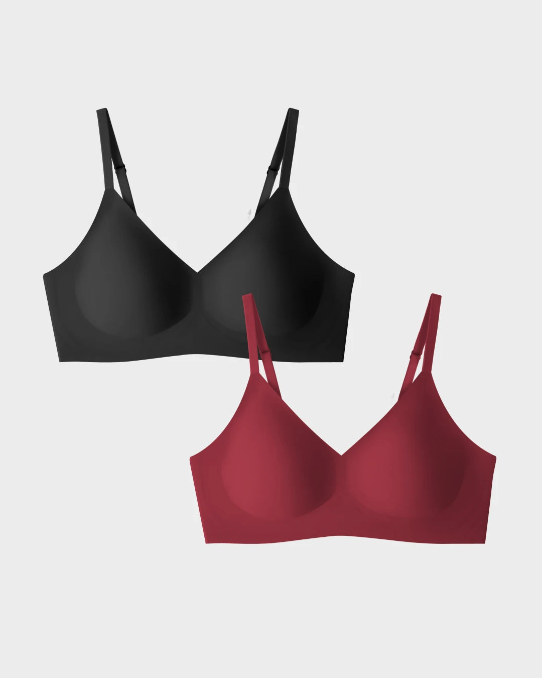 Rhubarb and Black Relief Bra Bundle