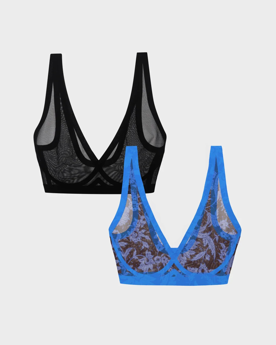 Sienna and Black Sheer Bralette Bundle