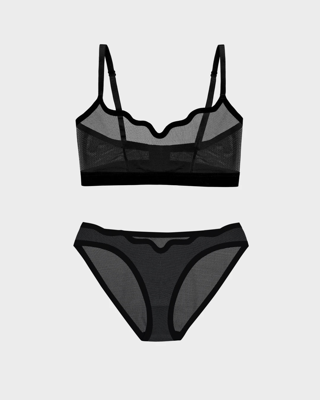 Lucy Bra Black Truffle and Sheer Bikini Black Truffle
