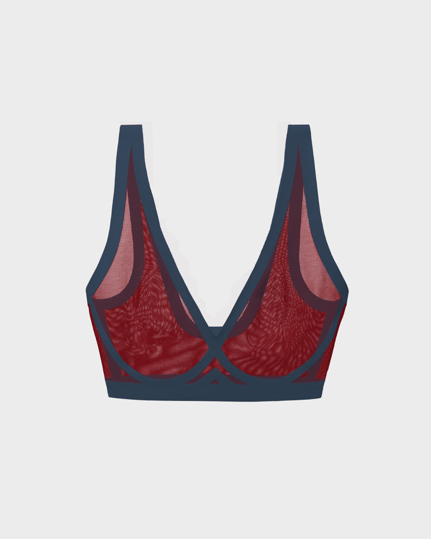 Cabernet Mesh Bralette