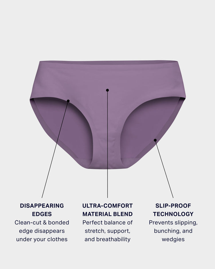 Red Plum Brief Panties For Women // Seamless Underwear // EBY™