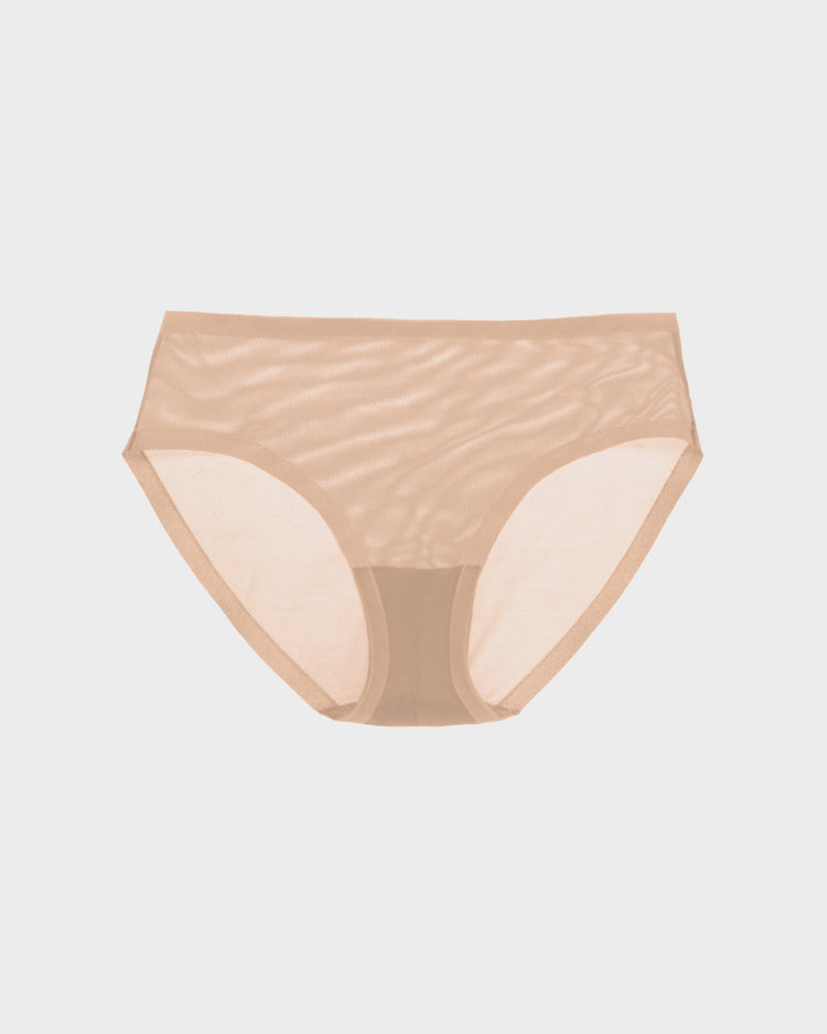 Champagne Mesh Brief