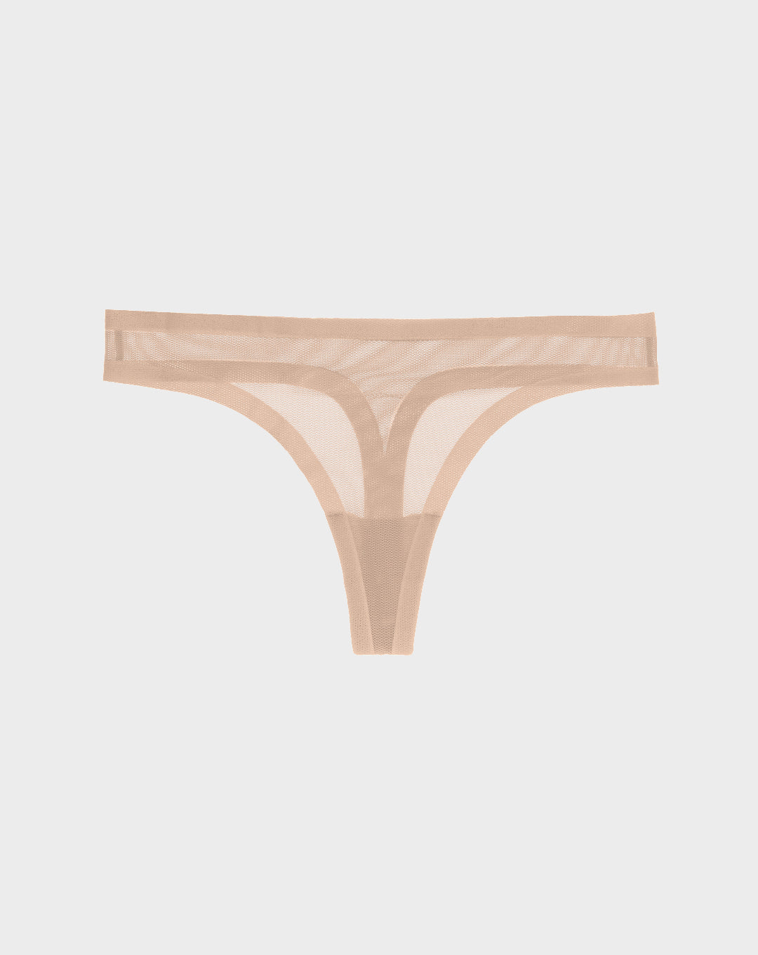 Champagne Mesh Thong