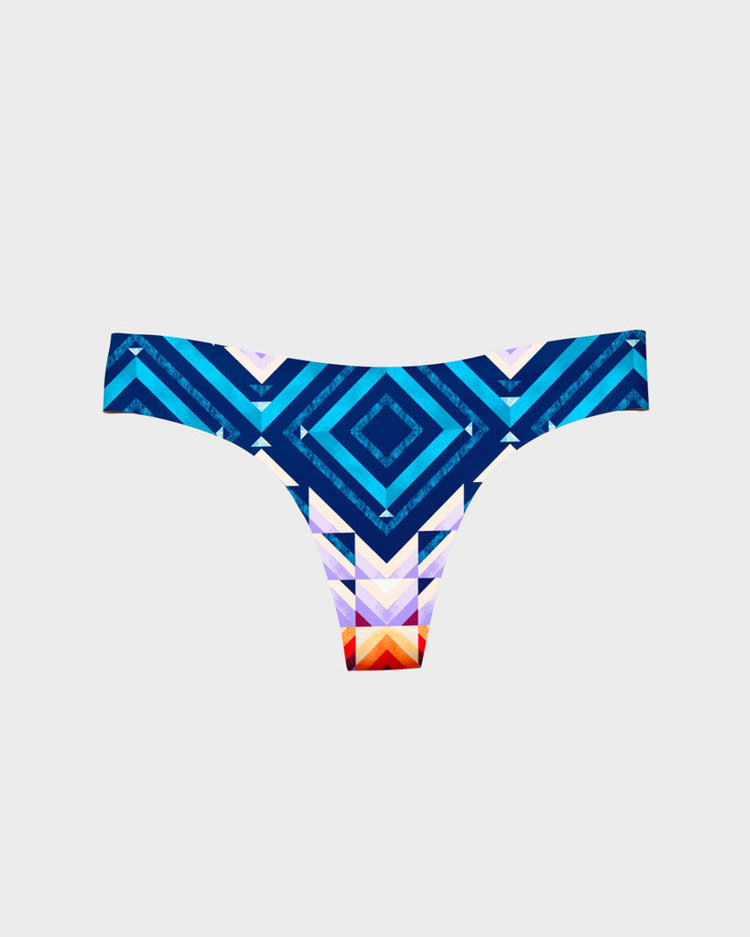 Tribal Chevron Thong