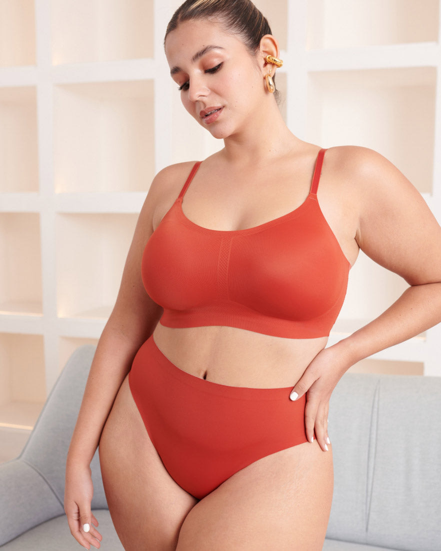 Claret High Cut Highwaisted