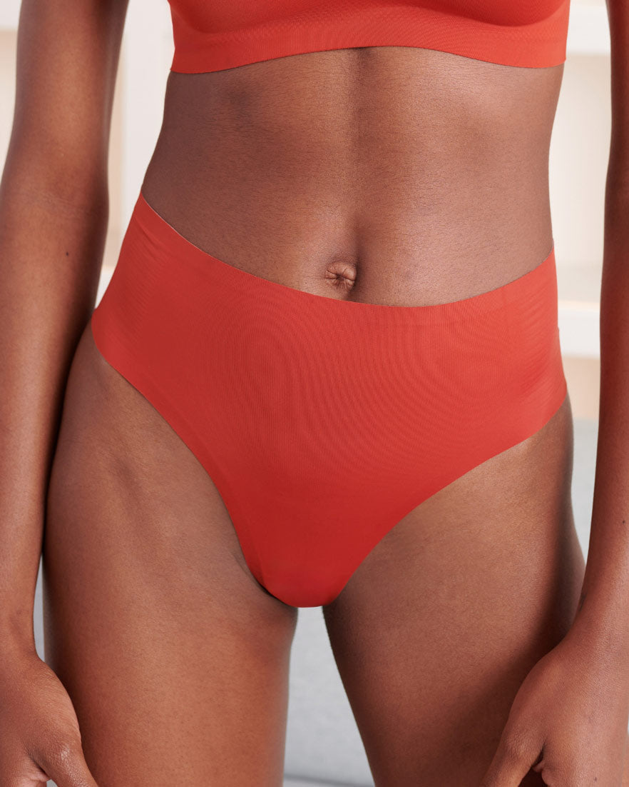 Claret Highwaisted Thong