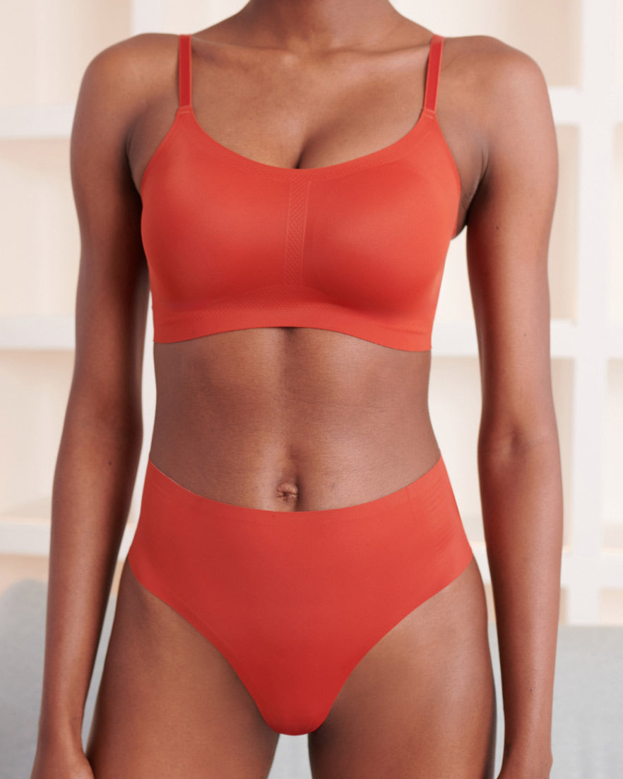 Claret Highwaisted Thong