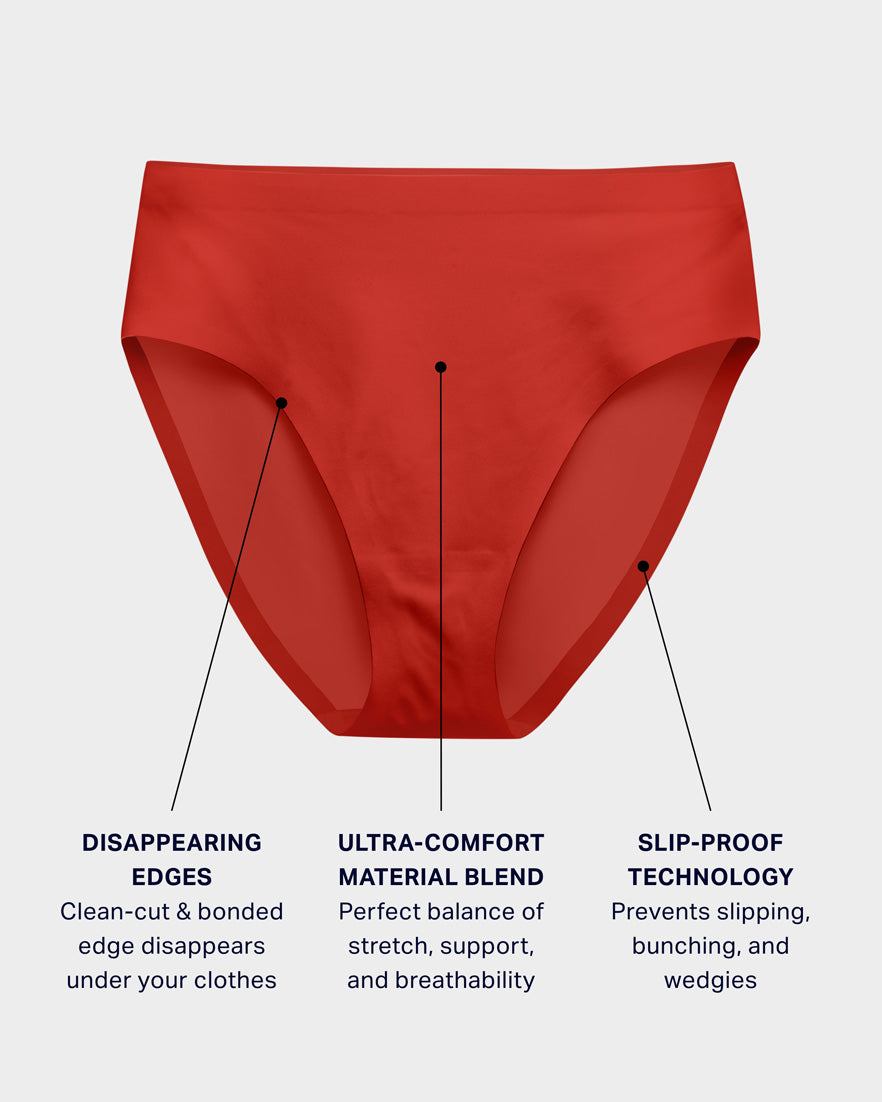 Claret High Cut Highwaisted