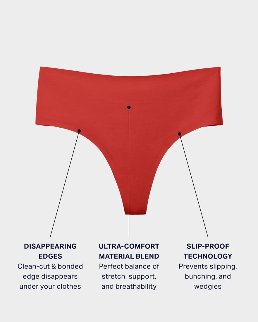 Claret Highwaisted Thong