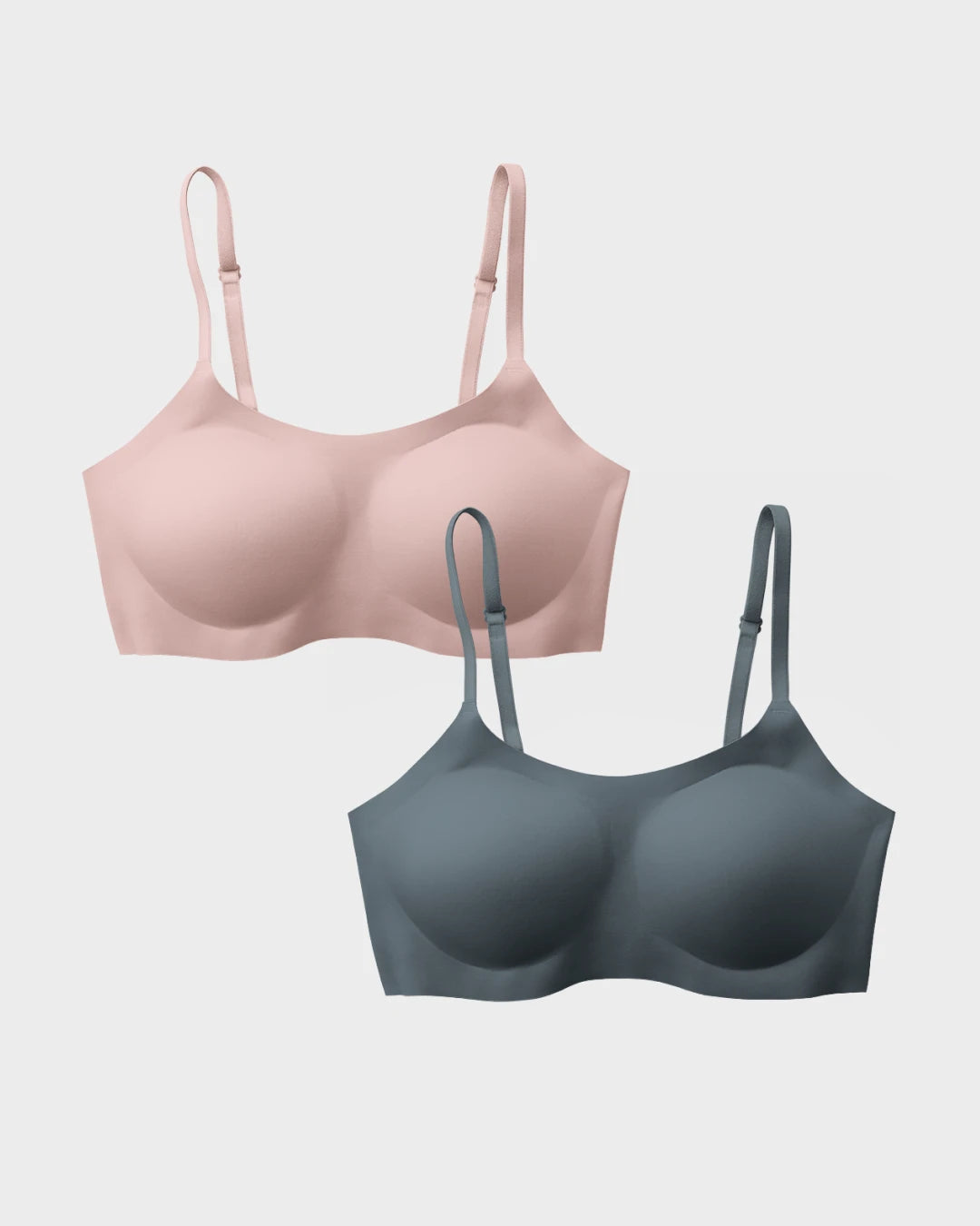 Dark Slate and Woodrose Support Bralette Bundle