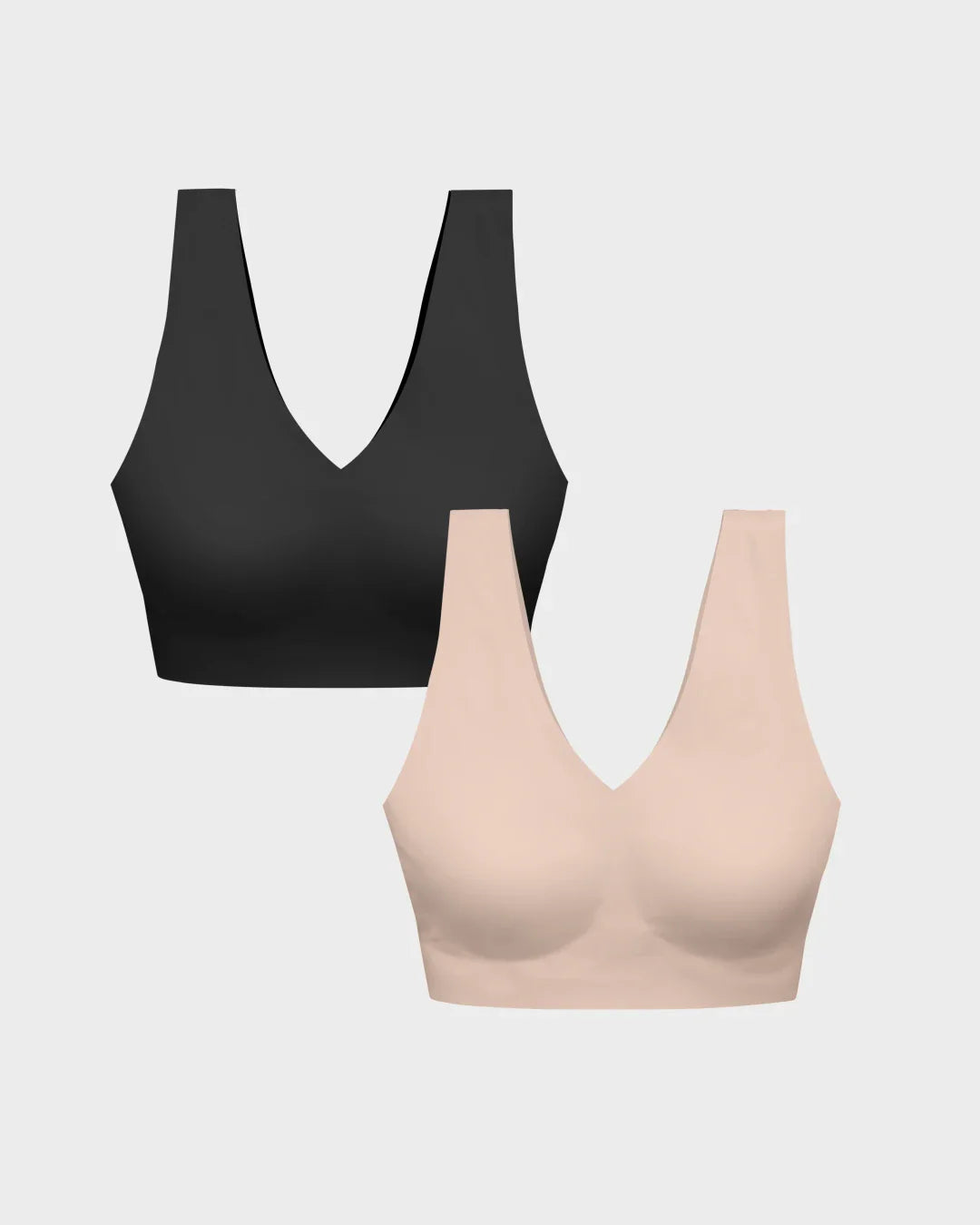 Evening Sand and Black Wireless Bralette Bundle