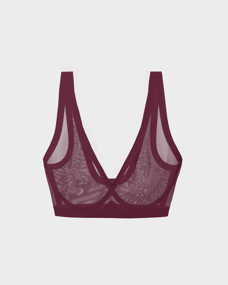 Grape Wine Mesh Bralette