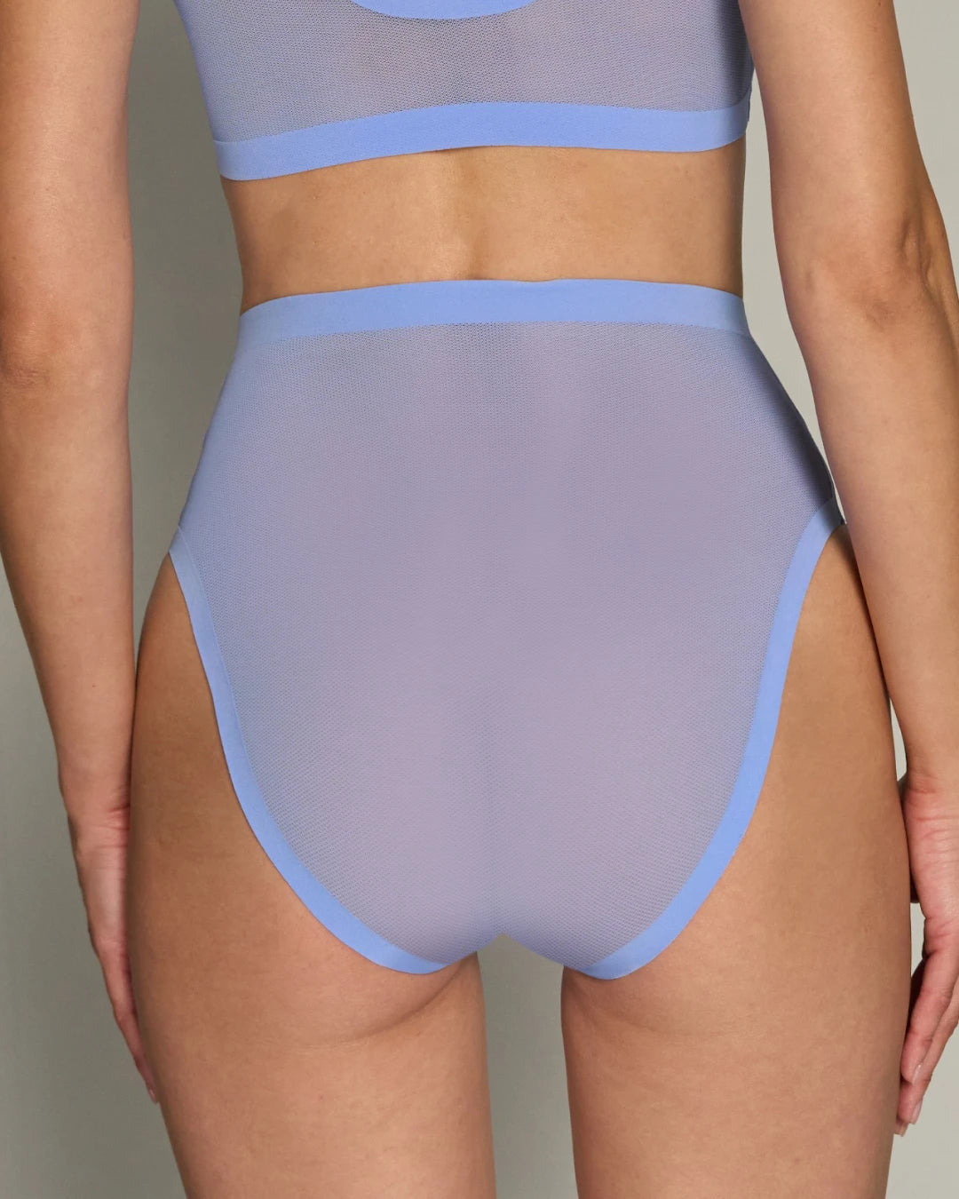 Jacaranda Mesh High Cut High Waisted