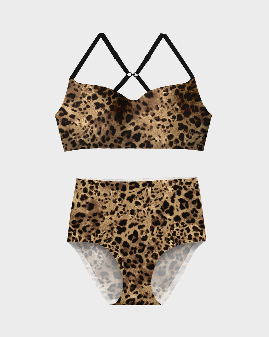 Leopard All Day Balconette and Highwaisted Set