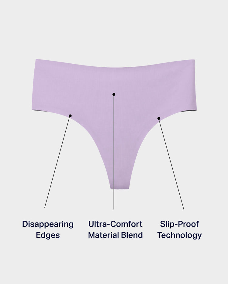 Lilac Highwaisted Thong