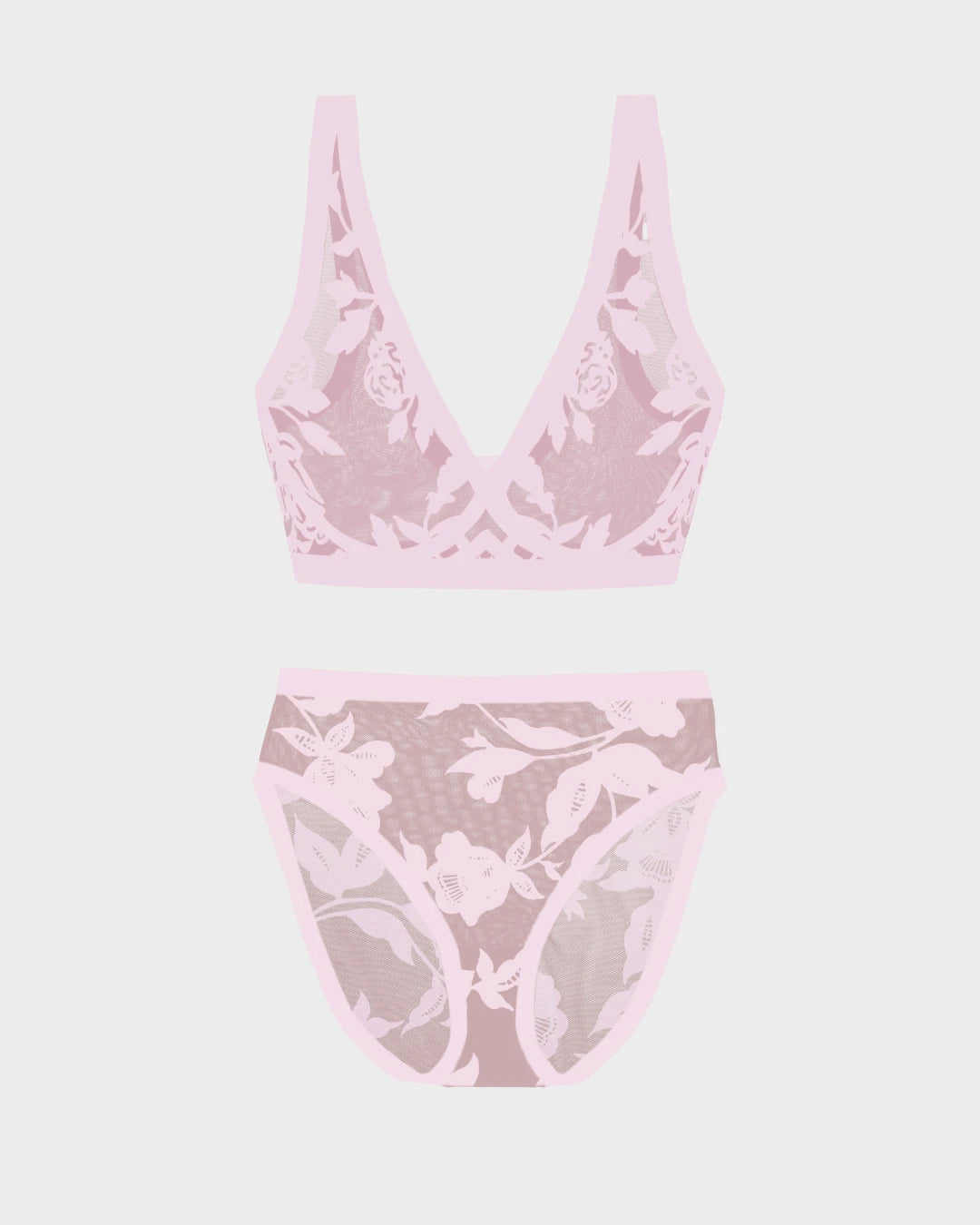 Madam Chic Sheer Bralette and High-Cut Set