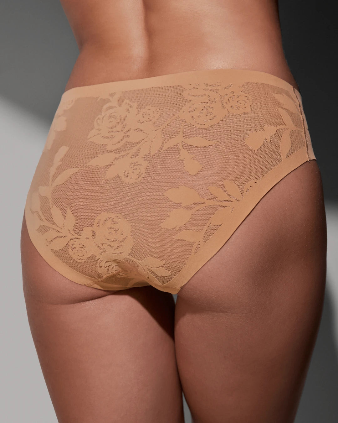 Madam Jolie, Black, Champagne Sheer Brief Quartet