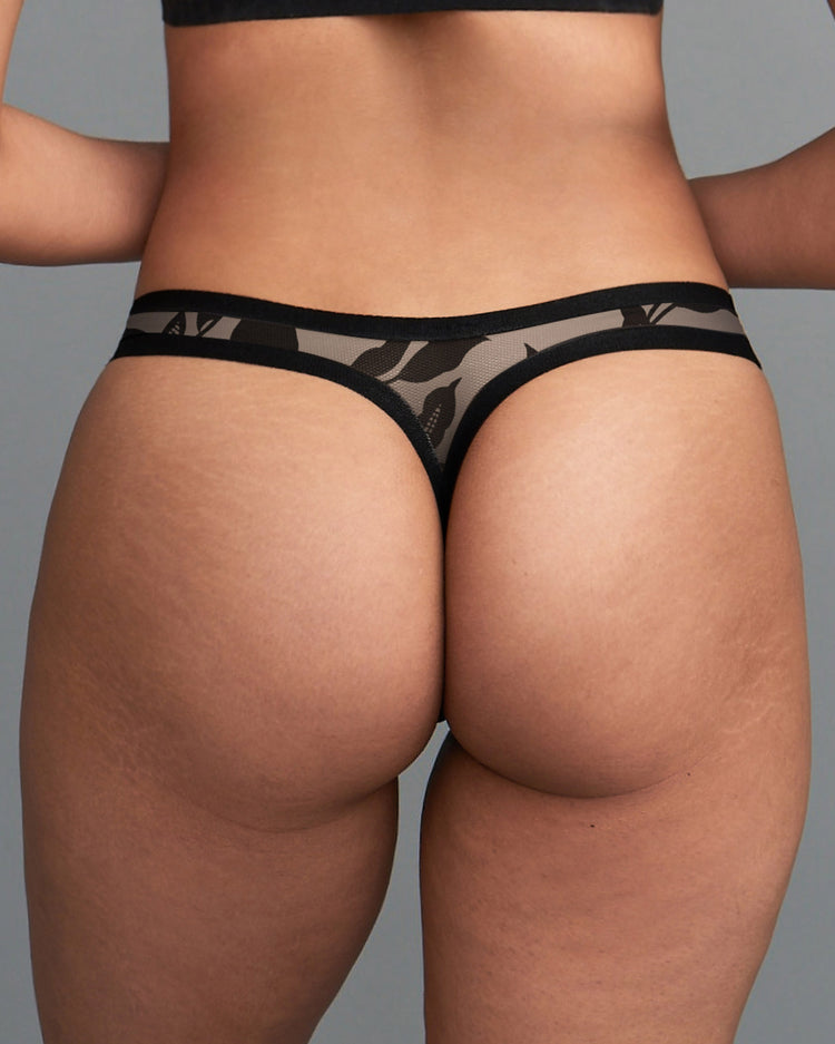 Madam Noir Mesh Thong