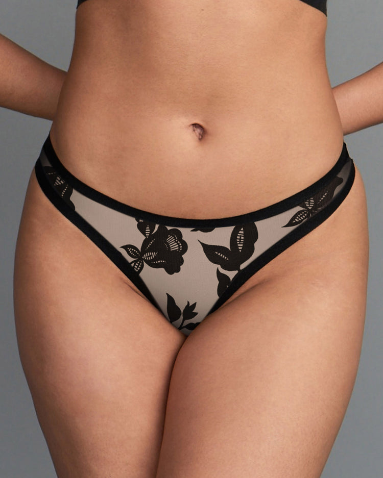 Madam Noir Mesh Thong