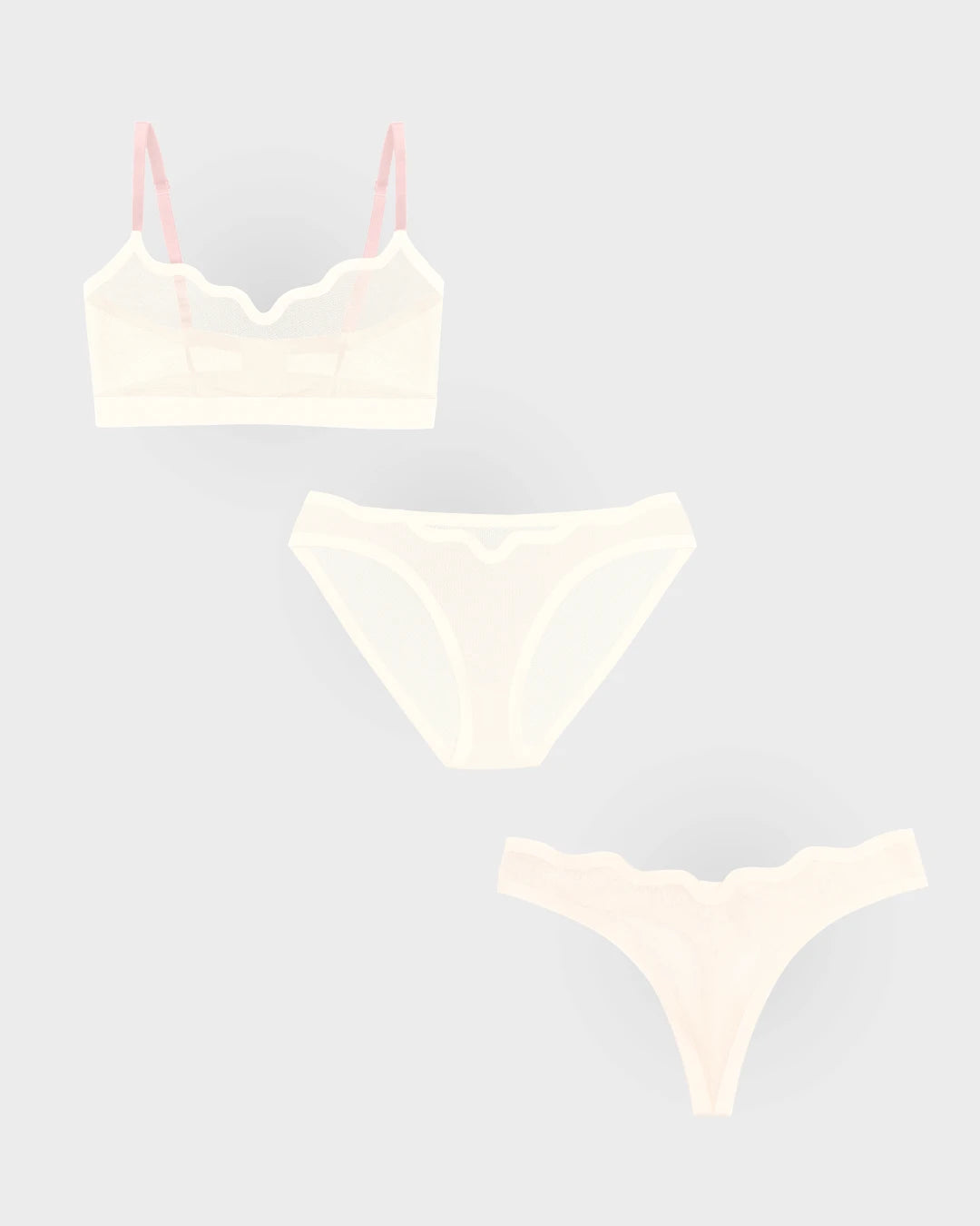Lucy Bra Marshmallow, Bikini, and Thong